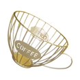 thumbnail image 1 of Justharion Storage Basket Coffee Cup Tabletop Metal Holder Stand Vintage Vegetable Large Capacity Container Home Living Room, 1 of 6