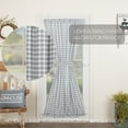 thumbnail image 2 of VHC Brands Sawyer Mill Plaid Cotton Farmhouse Curtains Rod Pocket Tie Back(s) Door Panel, Blue, 2 of 7