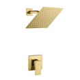 thumbnail image 1 of Juego de grifos de ducha POP SANITARYWARE en oro cepillado con cabezal de 20 cm, 1 of 7