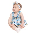 thumbnail image 2 of Winnie the Pooh Baby Girls' Smocked Cotton Tank Top, Shorts and Headband Set, 3-Piece, Sizes 0/3M-24M, 2 of 8