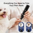 thumbnail image 3 of 4 in 1 Dog Grooming Clippers Kit, Pet Hair Trimmer, IPX4 Waterproof Pet Shaver Kit, Cordless Paw Trimmer, Rechargeable Nail Grinder Shaver for Dogs Cats around Paws Eyes Ears Face Rump, 3 of 9