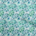 thumbnail image 1 of oneOone Cotton Poplin Teal Green Fabric Floral Sewing Material Print Fabric By The Yard 56 Inch Wide-B2, 1 of 6
