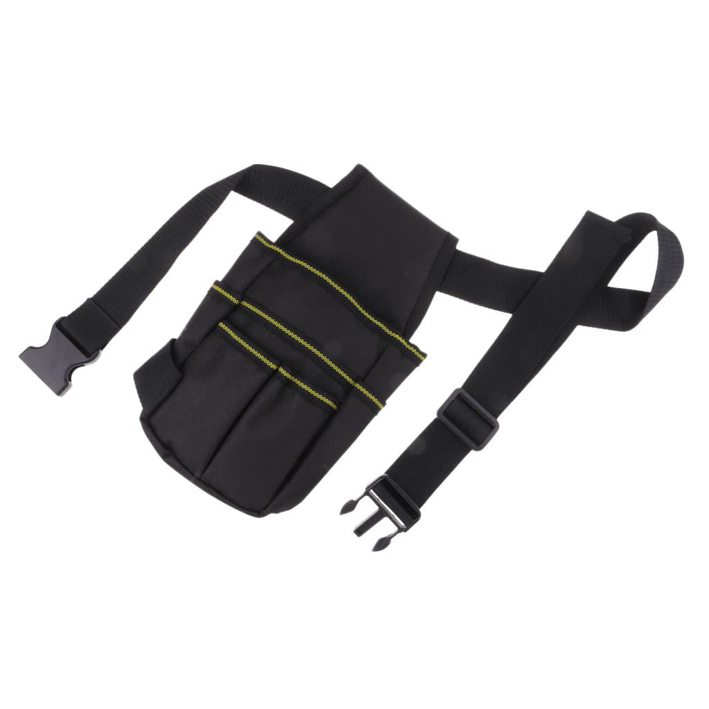 Black Fishing Tackle Bag Repair Tool Pouch Waist Bag Hanging Pouch Storage 