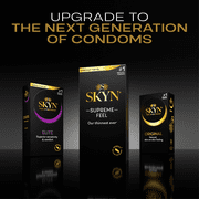 SKYN Supreme Feel Non-Latex Lubricated Condoms, 20 Count