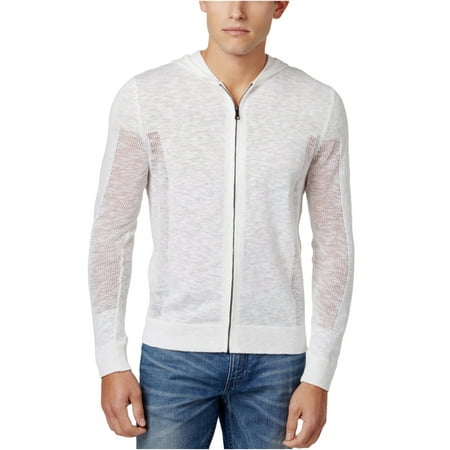 I-N-C Mens Heathered Hoodie Sweatshirt, White, Large | Walmart Canada