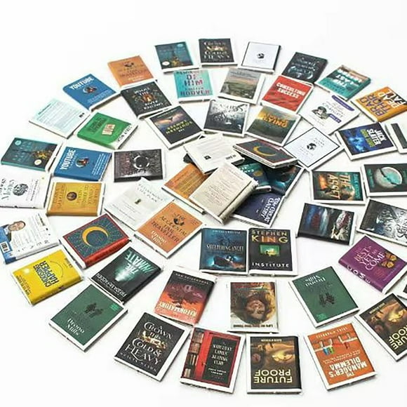 Aedtie Clearance Anxiety Bookshelf 2024 New Anxiety Bookshelf Bookshelf Ornament Miniature Bookshelf Decor Miniature Book Library With 200pcs Books For Book Lovers Home Room Decor