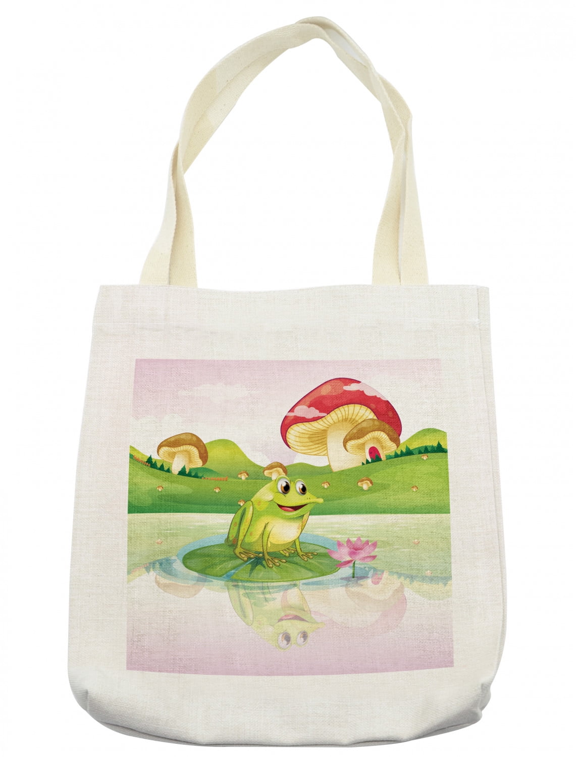 World Of Mushrooms Borsa Della Spesa Riutilizzabile - Stoffa Con Stampa Funghi, Ecologica In Plastica Riciclata, Capiente E Leggera - 4