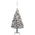 thumbnail image 1 of vidaXL Arbre de Noël Artificiel Pré-Éclairé avec Ensemble de Boules Vert 210 cm PVC, 1 of 5