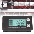 thumbnail image 3 of Cart Battery Meter 2 Wire LCD Battery Meter Percentage Battery Voltage Meter for Lithium LeadAcid Battery Real Time Monitoring, 3 of 7
