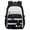 Black-White, variant on Girls Backpack,Lightweight Water-Repellent Bookbag for Teenagers Grades 3-9 with Reflective Strips,Trolley Sleeve,Detachable Coin Purse,Travel Daypack,25L