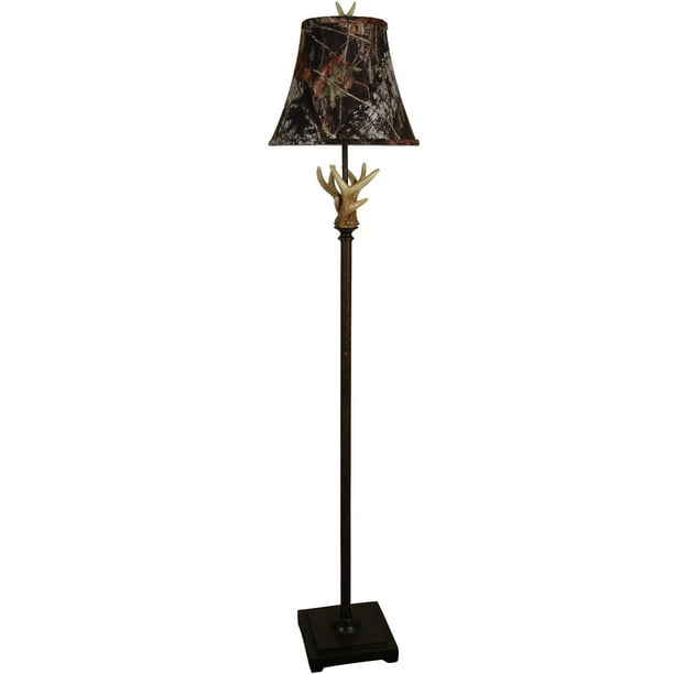 Mossy Oak Antler Club Floor Lamp Brown, Camo Table Lamp