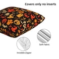 thumbnail image 4 of Halloween Throw Pillow Covers, halloween fun pumpkins Halloween Decorations Square Pillow Cases with Invisible Zipper for Bed Couch Sofa, Farmhouse Halloween Decor-2 Pack 12x12, 4 of 6