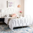thumbnail image 4 of SAFAVIEH Paloma Metal Retro Bed Frame, Queen, White, 4 of 6