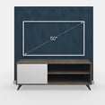 thumbnail image 4 of Ada Home Décor 2 Tier Venga TV Stand with Doors for TVs up to 53", White Oak, 4 of 7