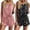 Leopard Starry, variant on 2 Pack Womens Pajama Set Print Sleepwear Tank Tops and Ruffled Shorts with Pockets Soft Loungewear Sets Outfits