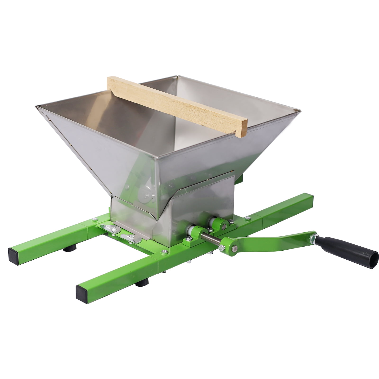 Fruit Crusher, 7 L/1.8 Gallon Manual Juicer Grinder, Heavy Duty Stainless Steel Manual Fruits Vegetables Berries Grape Crusher Grinder, Portable Fruit Scratter Pulper for Wine and Cider Pressing