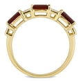 thumbnail image 4 of Everly Women's Garnet and Topaz 10k Yellow Gold Ring, 4 of 8