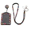 thumbnail image 1 of Flmtop Retractable ID Badge Neck Lanyard Rhinestone Case Name Tag Card Holder Cover, 1 of 8