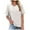 White, variant on Lumivie Tube Tops For Women Package Tshirts Shirts For Women Graphic Plus Size Cotton Plus Size Blouses For Women 3X Hot Pink T Shirts For Women V Neck Plus Size