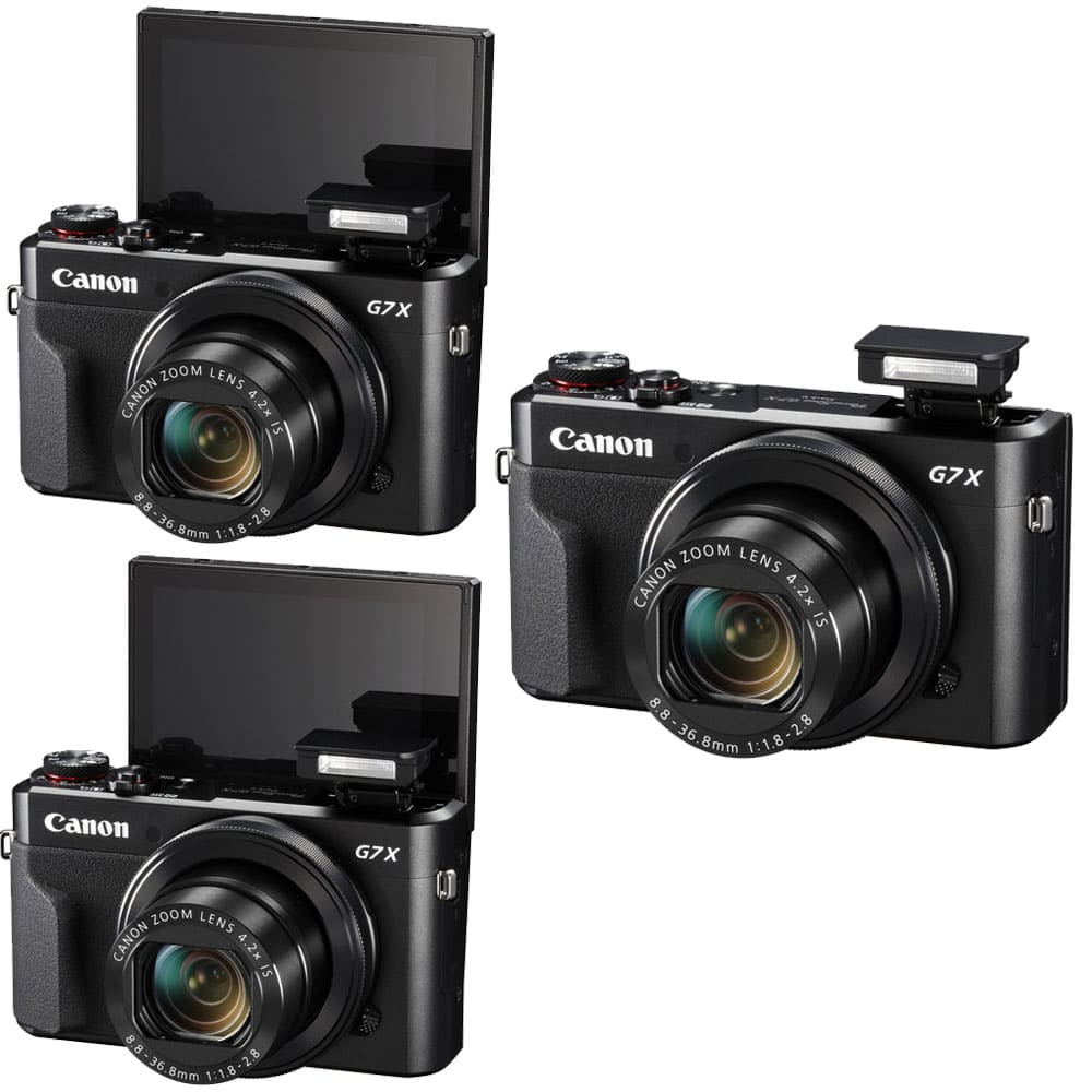 Canon G7X Mark II PowerShot 20.1MP BLACK Digital Camera with 32GB 