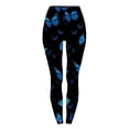 thumbnail image 4 of Ayolanni Leggings for Women Fashion Casual Women Butterfly Printed Gradient Span Ladies High Waist Wide Leg Trousers Yoga Pants Long Pants, 4 of 4