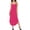 A_ Hot Pink, variant on Women's Summer Fashion Dress Sleeveless Long Nightdress Scoop Neck Full Slip Nightshirt Loungewear Sleepdress Brown S