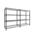 thumbnail image 1 of Heavy Duty Metal Wire Shelving Unit – Commercial Food Service Storage Rack – Adjustable 4-Tier & 5-Tier Organization – 1060 lbs Capacity – For Kitchen, Pantry, Garage, Warehouse, 1 of 8