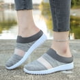 thumbnail image 4 of Willtoo Womens Golf Backless Shoes Fitness Orthopedic Slip On Hands Free Slip On Mesh Mules Women Closed Toe Clogs Shoes Casual Mesh Classic Fit Orthopedic Sneakers for Women, 4 of 7