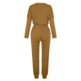 thumbnail image 6 of FADAACAI Women's Sweat Suits 2 Piece Set,Women's Two Piece Outfit Pullover and Long Pants Tracksuit with Sweatpants,Joggers for Women 2 Piece Set,Two Piece Sets for Women Fall Brown S Clearance！, 6 of 7
