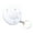 White, variant on Stylish Spaceship Model Keychain Mini LED Light UFO Keyring Pendant Fashionable Key Chain Accessory for Individuals