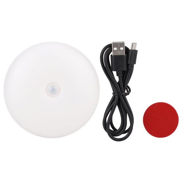 Lámpara LED con Sensor de movimiento y luz nocturna, accesorio magnético para armario de pasillo, carga USB, luz blanca