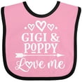 thumbnail image 3 of Inktastic Gigi and Poppy Love Me Boys or Girls Baby Bib, 3 of 4