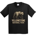 thumbnail image 3 of Inktastic Yellowstone National Park Bear Illustration Youth T-Shirt, 3 of 5