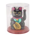 thumbnail image 2 of Solar Lucky Fortune Cat, Solar Feng Shui Lucky Cat Brignt Color Plastic para Hogar, 2 of 7