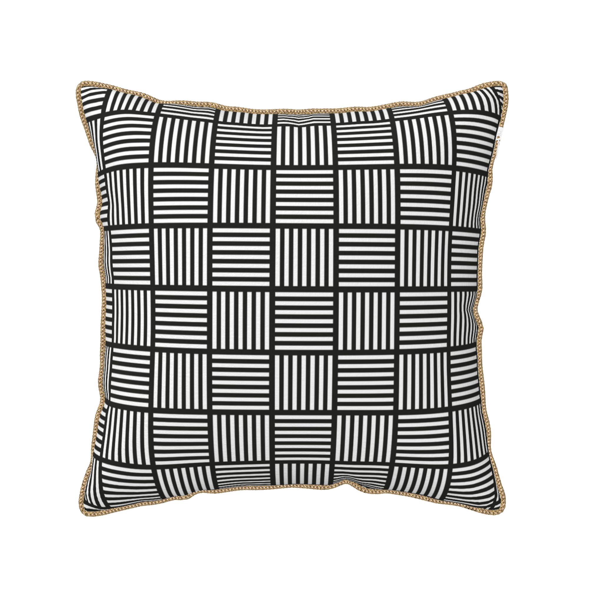 Photo inspiration: Fresh Look at Znduo Black Minimalist Lines Pattern Throw Pillows For Couch Indoor