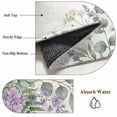 thumbnail image 5 of Lavender Eucalyptus Area Rugs 3x5 ft Ferns Leaf Succulents Green Butterfly Washable Rug Non Slip Indoor Carpet Absorbent Floor Mat for Living Room Bedroom Dining Room, 5 of 9