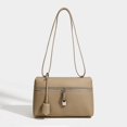 thumbnail image 1 of High-end Feel Women's Small Square Bag New Style Lp Box Pack Hand Print Genuine Leather Single Shoulder Slant Bag, 1 of 5