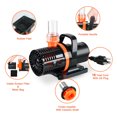 thumbnail image 3 of JEREPET 3400GPH Pond Pump with barrier bag, 22ft Max lift Submersible Water pump ,for waterfall,Koi pond fountains and statuary, 3 of 8