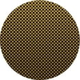 thumbnail image 1 of Ahgly Company Machine Washable Indoor Round Transitional Black Brown Area Rugs, 4' Round, 1 of 7