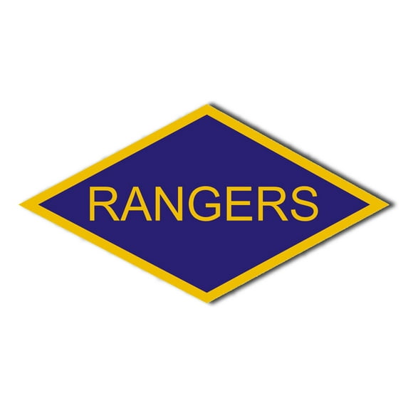 3.8 Inch World War II Ranger Tab Window Decal Sticker