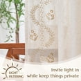 thumbnail image 4 of Floral Linen Blend Curtains 84 Inch Embroidered Drapes for Bedroom Living Room Set 2 Panels, 4 of 8