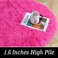 thumbnail image 4 of Arogan Ultra Soft Fluffy Bedroom Rugs For Kids,2.6'x5.3',Hot Pink, 4 of 7