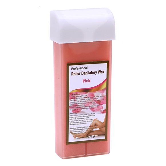 yeacher 100g Warm Hair Removal Wax Roller with Multiple Scents, Gentle & Effective for All Body Parts, Portable & Easy-to-Use Depilatory Wax Stick, Rose Scent Included.