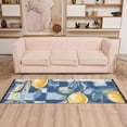 thumbnail image 2 of Yayeee Runner Rug for Bedroom 2'x6' Machine Washable Hallway Non Slip Mat, Retro Plaid Lemon, 2 of 8