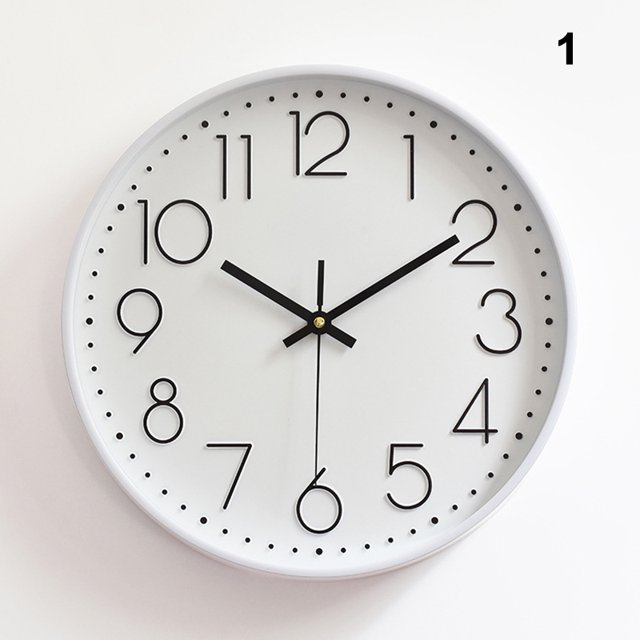 CAROOTU Quartz Wall Clock Plastic Fashion Design Clocks For Home Decor Living Room