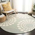 thumbnail image 2 of SAFAVIEH Soho Louise Polka Dots Wool Area Rug, Grey/Ivory, 7'6" x 9'6", 2 of 8
