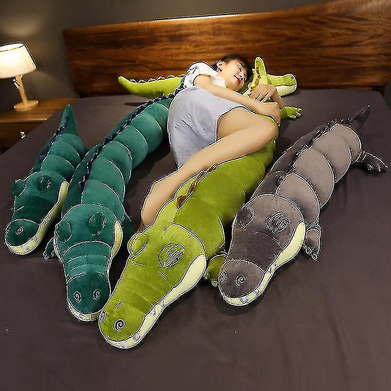 180cm Giant Real Life Stuffed Crocodile Plush Toy Simulation Animal Alligator Dolls Kawaii Creative Pillow For Children Gifts Walmart