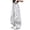 Grey, variant on Weebloom Girl Wide Leg Pants Kids Barrel Pants Lightweight Summer Casual Trousers Grey 15-16 Years