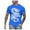Blue, variant on LUOGENLI Male T-shirts for Mens Men's Summer Chinese Loong Printed Short Sleeved T Shirt T-shirts for Men Graphic Tee Easter T-shirts for Men Graphic Tee St. Patrick's Day Light Gray XXXL