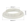 thumbnail image 2 of Uxcell E14 Light Socket Rings Lamp Shade Holder Adapter Ring for Light Fixtures White 3 Pack, 2 of 5